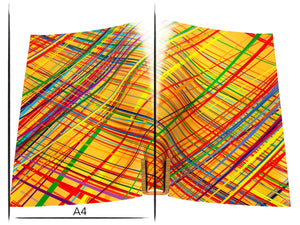 Italian leather panel Russo astratto matisse abstract coloured