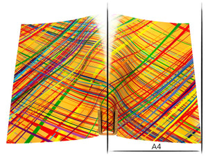 Vachetta leather panel Russo astratto matisse