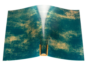 Vegetable tanned leather panel Russo marbled artenza