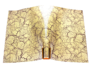 Vegetable tanned leather panel Russo crack butter