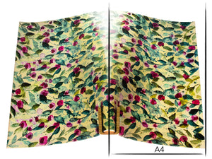 Vachetta leather panel Russo astratto impasto