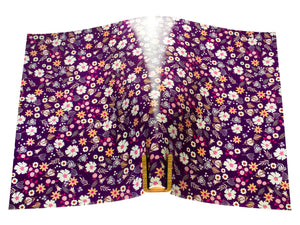 Vegetable tanned leather panel Russo sakura roxo