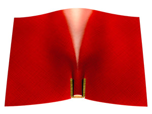 Vegetable tanned leather panel Russo commodore fuoco