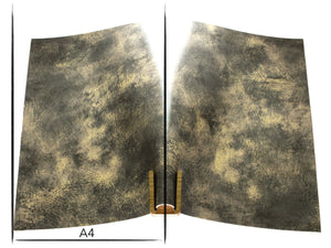 Italian leather panel Russo artesano carbonno