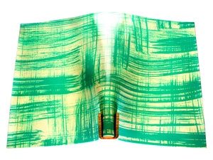 Vegetable tanned leather panel Russo canvora verdago