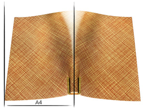 Italian leather panel Russo commodore butter natural lines