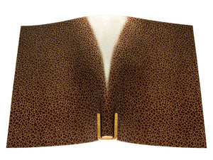 Vegetable tanned leather panel Russo zenith moreno