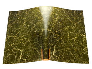 Vegetable tanned leather panel Russo crack oliva