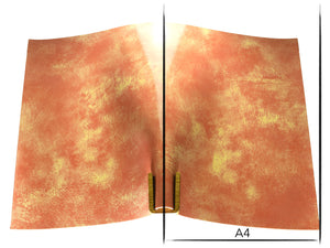 Vachetta leather panel Russo artesano salmon