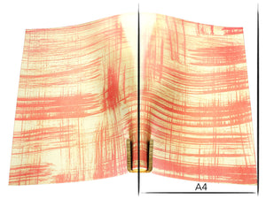 Vachetta leather panel Russo canvora salmon