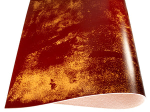 Vegetable tanned leather Russo anticuus rusty red antique