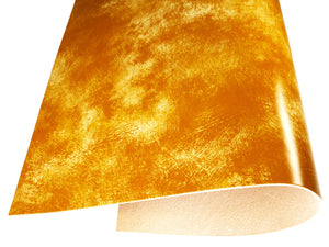 Vegetable tanned leather Russo artesano tan brush painted