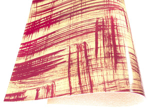 Vegetable tanned leather Russo canvora roxo purple brush-painted