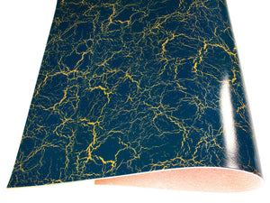 Vegetable tanned leather Russo crack cavaliere blue