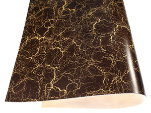 Vegetable tanned leather Russo crack moreno brown