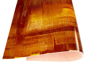 Vegetable tanned leather Russo pintura rusty dark red painted