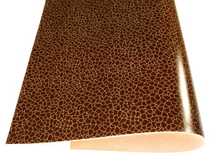 Vegetable tanned leather Russo zenith moreno brown cracked