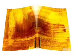 Vegetable tanned leather panel Russo pintura valletta