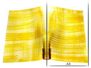 Vachetta leather panel Russo canvora mustard