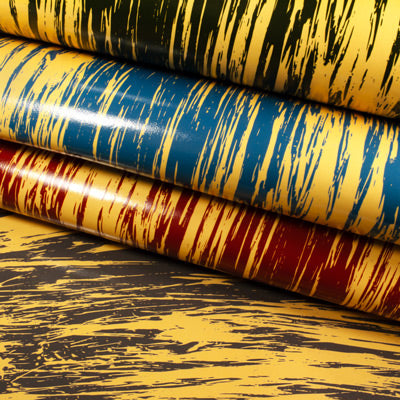 Russo leather Carrara collection vegetable tanned leather rubbed stripes