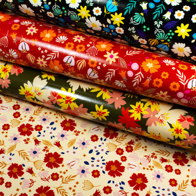 Russo leather Sakura collection vegetable tanned leather flower print