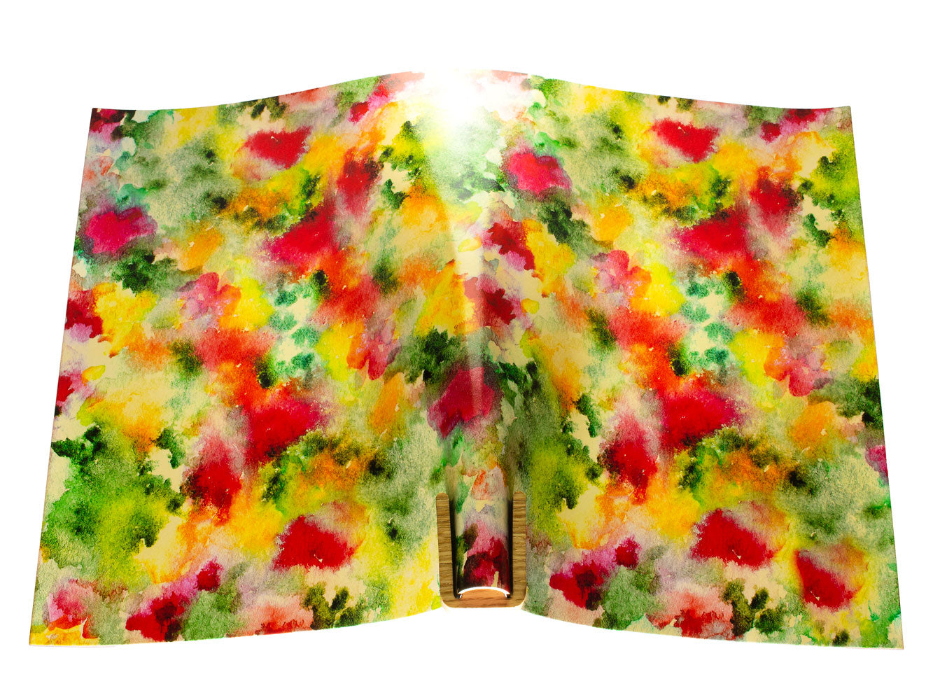 Vegetable tanned leather panel Russo astratto fresco