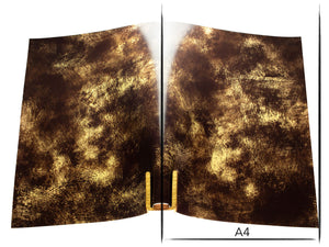 Vachetta leather panel Russo artesano moreno 