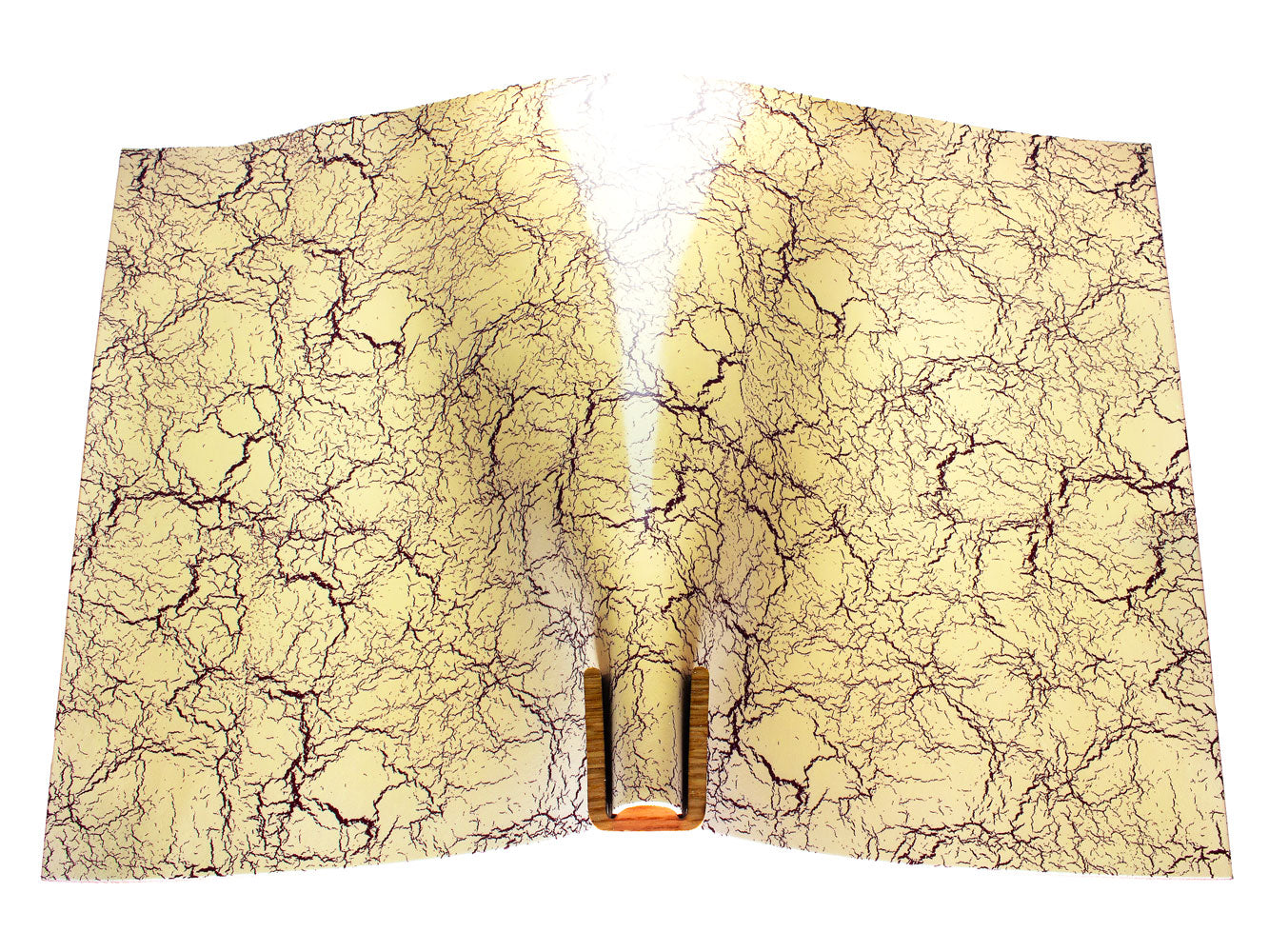 Vegetable tanned leather panel Russo crack butter 