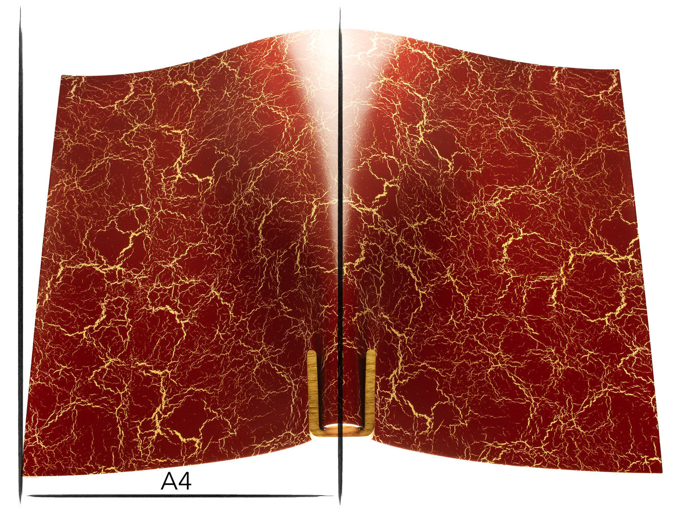 Italian leather panel Russo crack rusty dark red