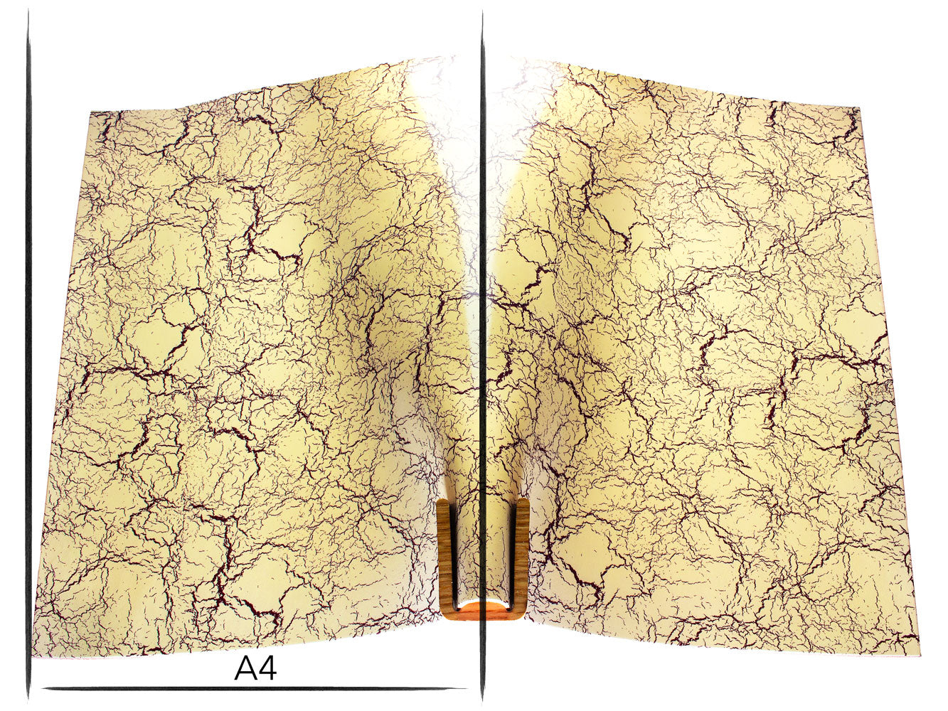 Italian leather panel Russo crack butter natural