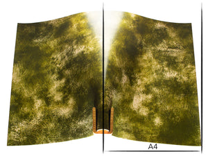 Vachetta leather panel Russo artesano oliva 