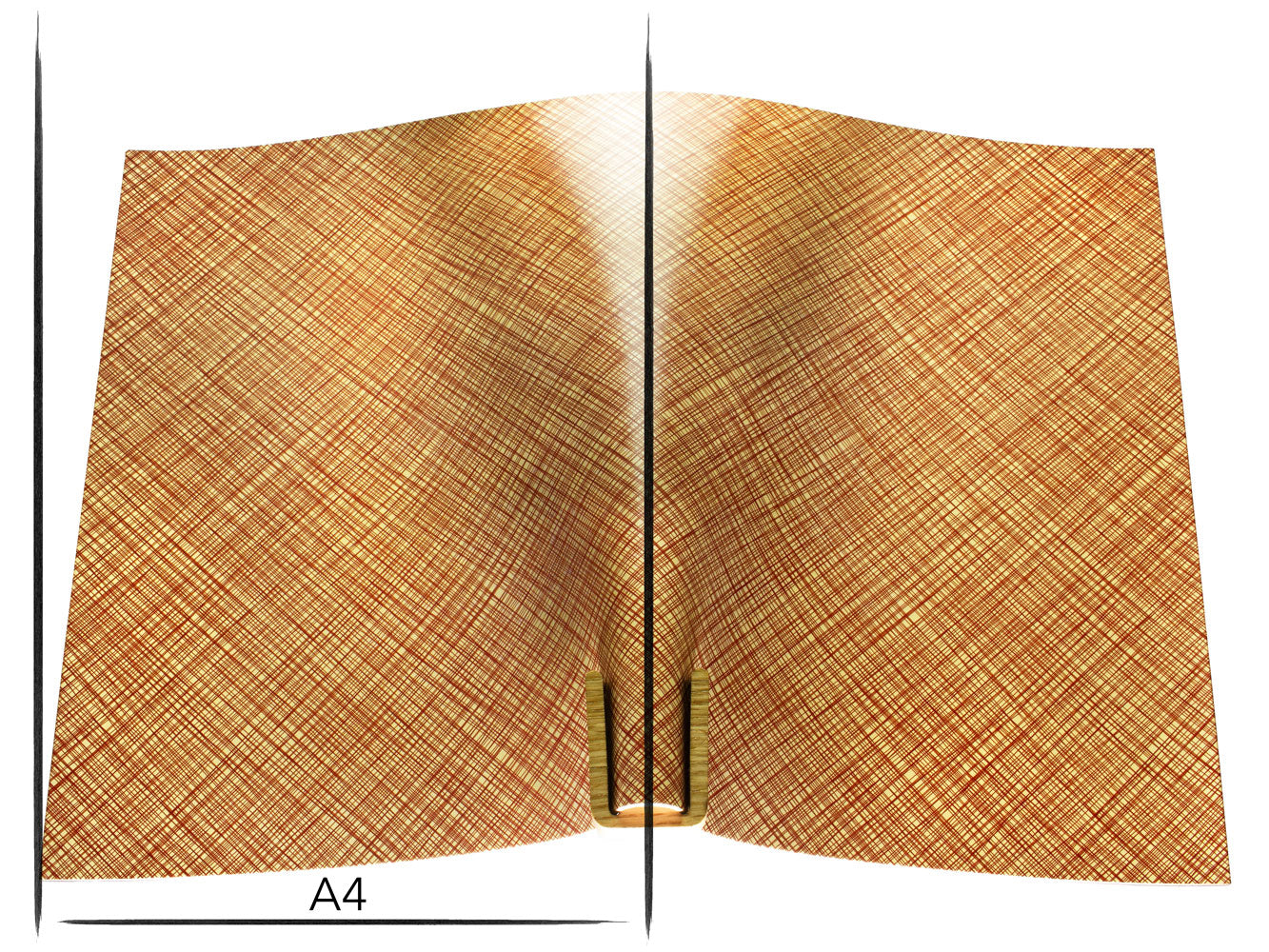 Italian leather panel Russo commodore butter natural lines