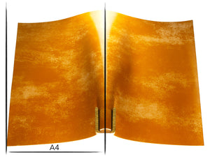 Italian leather panel Russo marbled tan