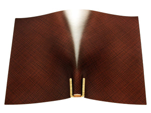 Vegetable tanned leather panel Russo commodore whiskey 