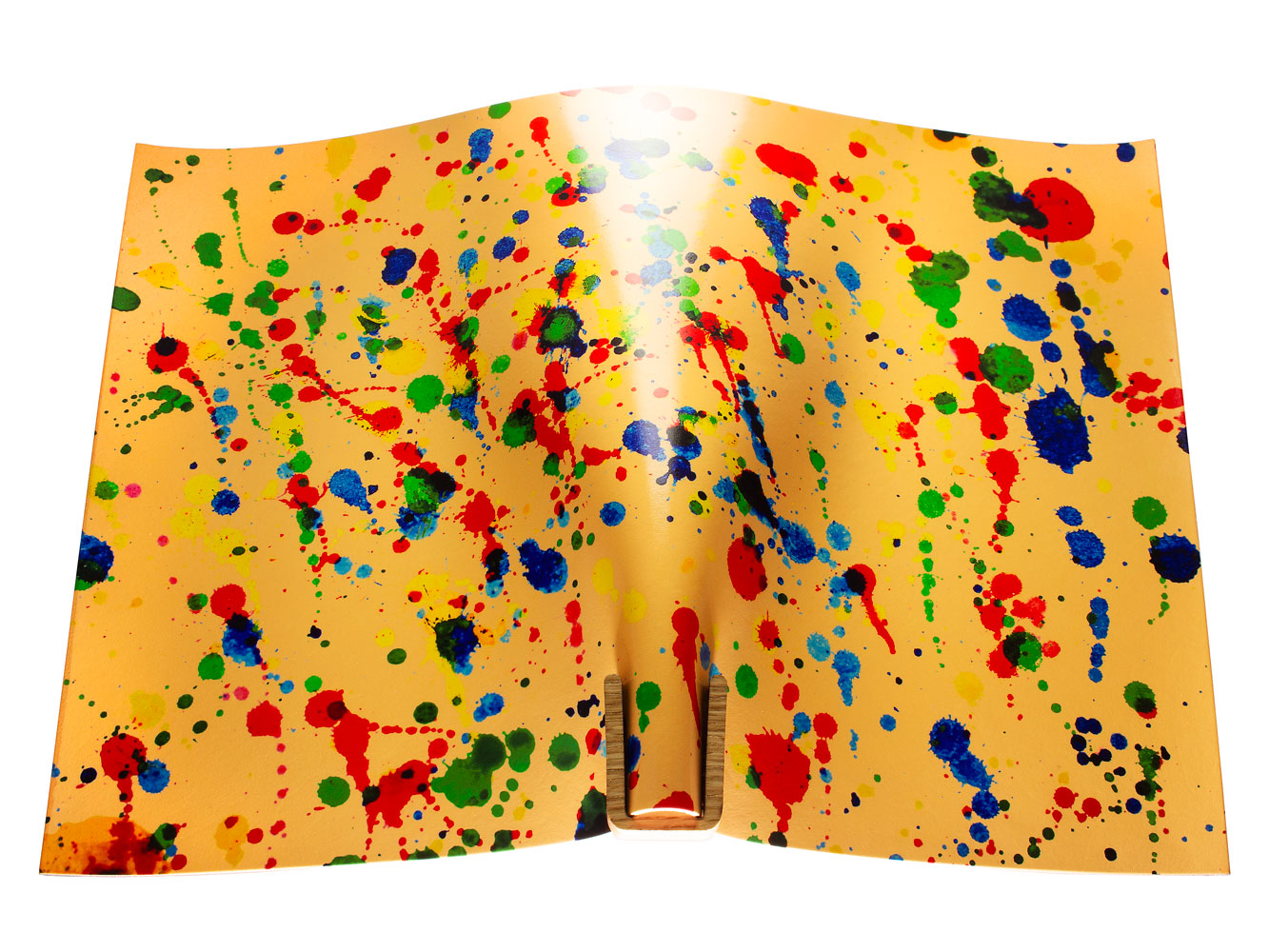 Vegetable tanned leather panel Russo astratto pinta 