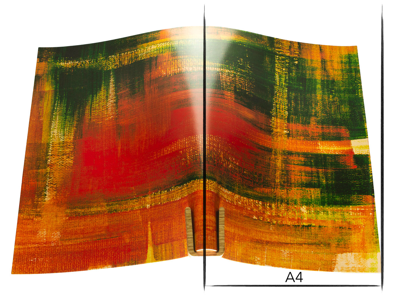 Vachetta leather panel Russo pintura verdago 