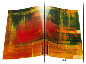 Vachetta leather panel Russo pintura verdago 