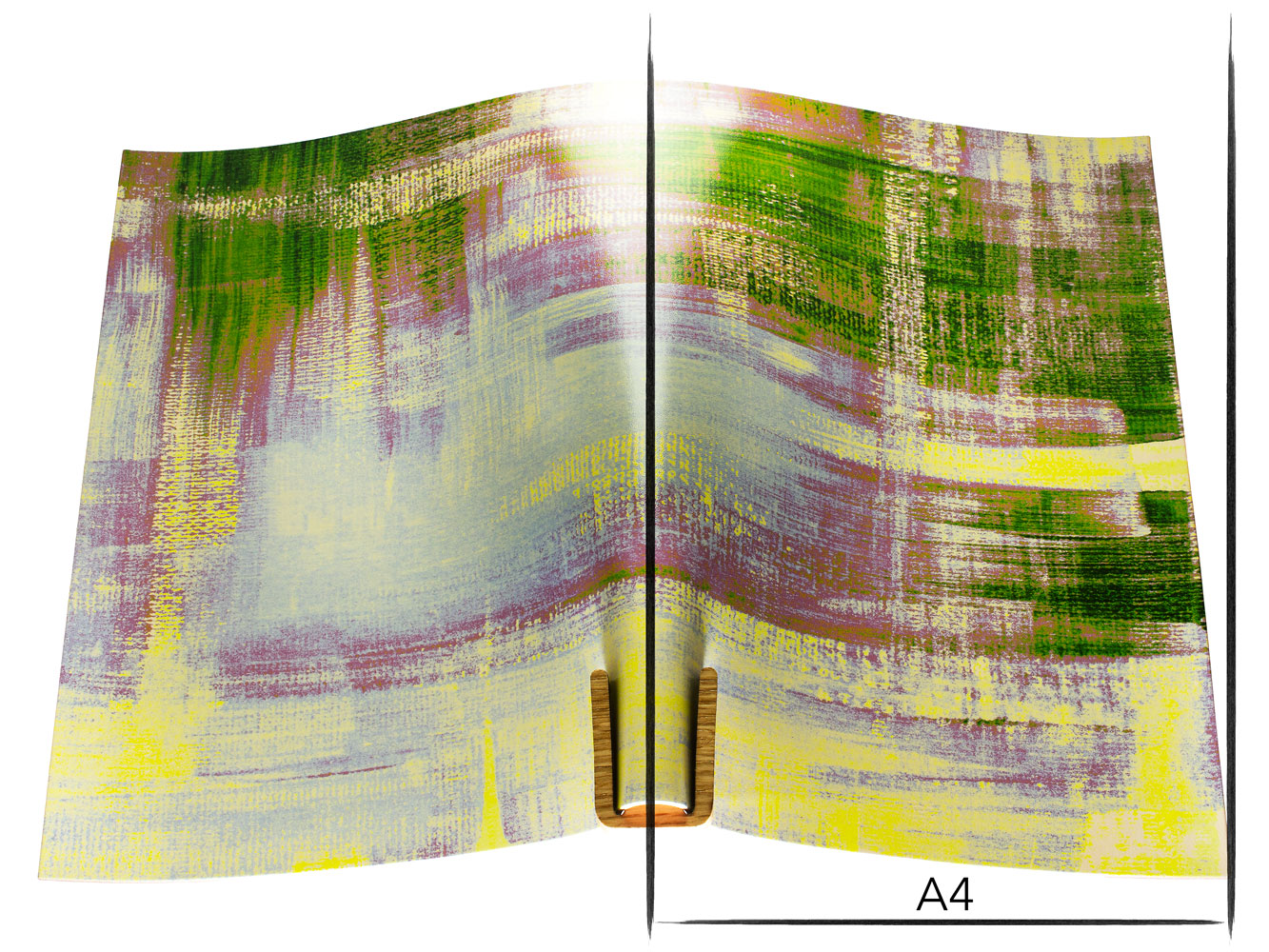 Vachetta leather panel Russo pintura roxo 