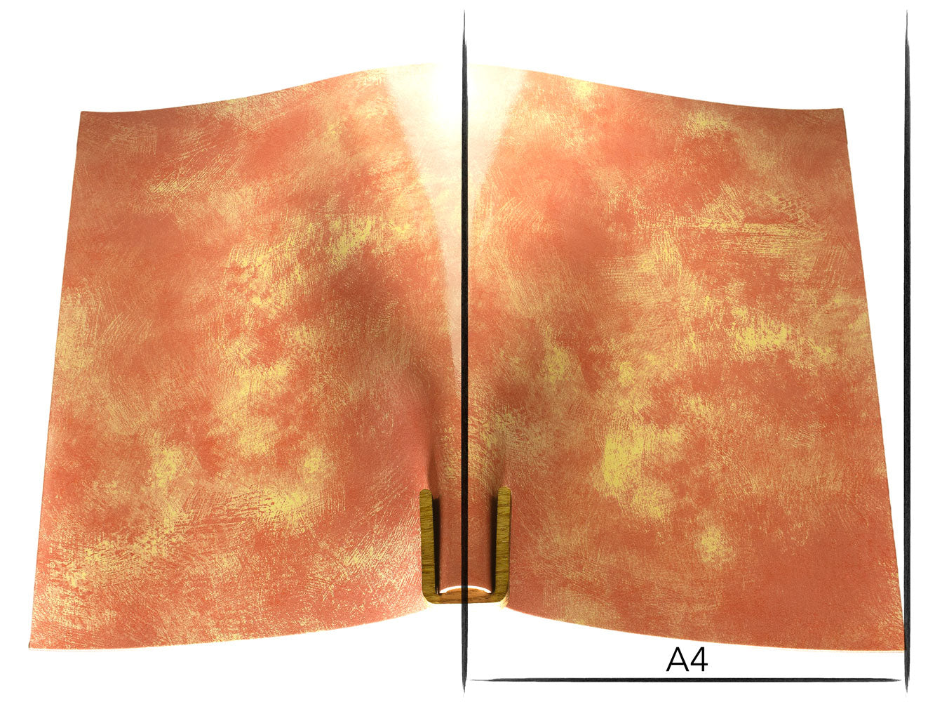 Vachetta leather panel Russo artesano salmon 