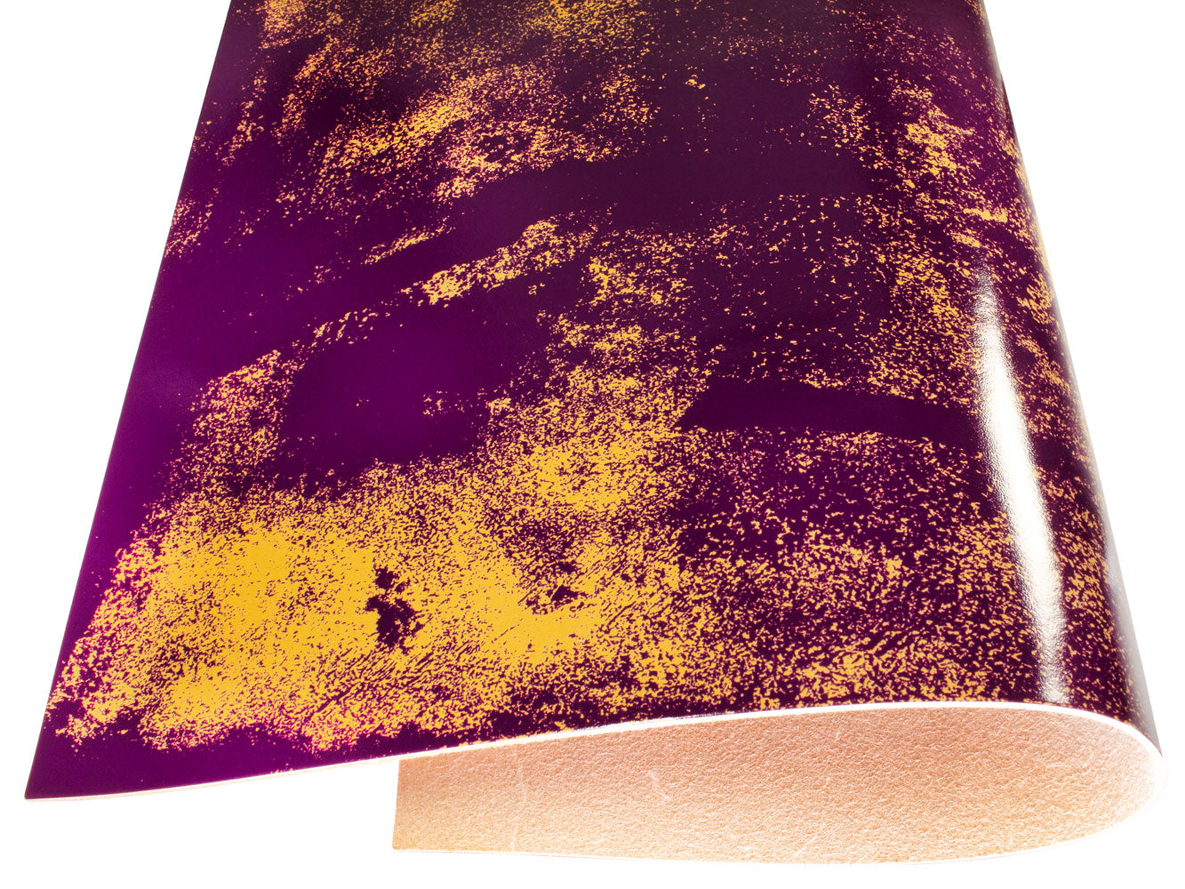 Vegetable tanned leather Russo anticuus roxo purple antique