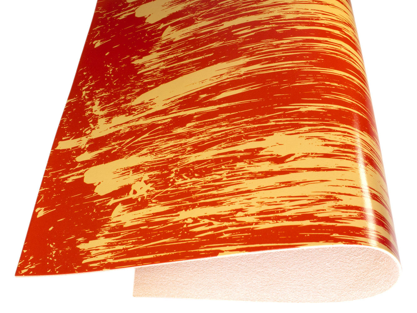 Vegetable tanned leather Russo carrara catalina orange stripes