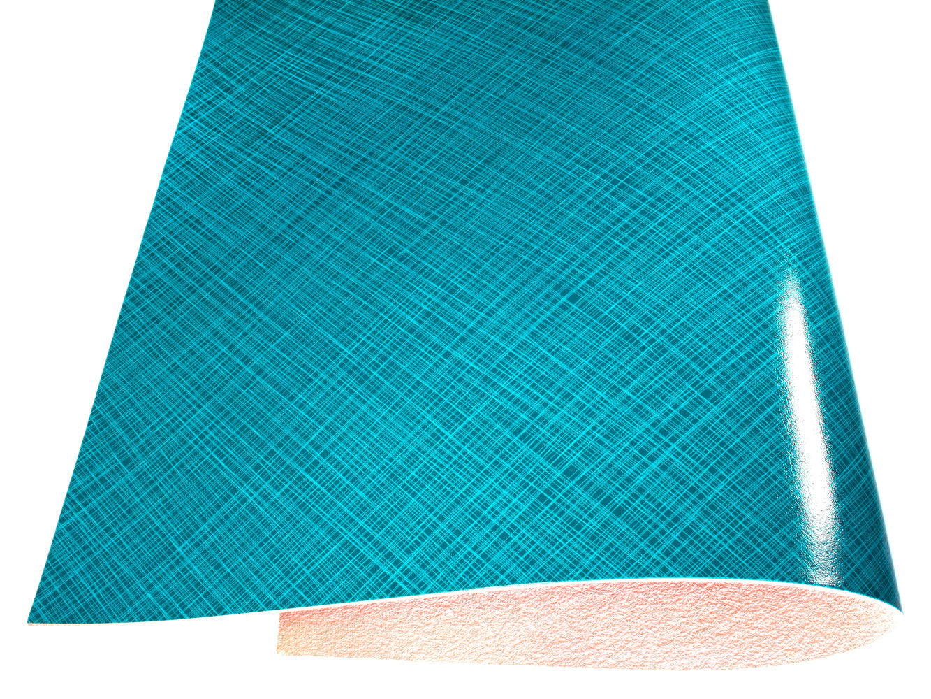 Vegetable tanned leather Russo commodore artenza light blue lines