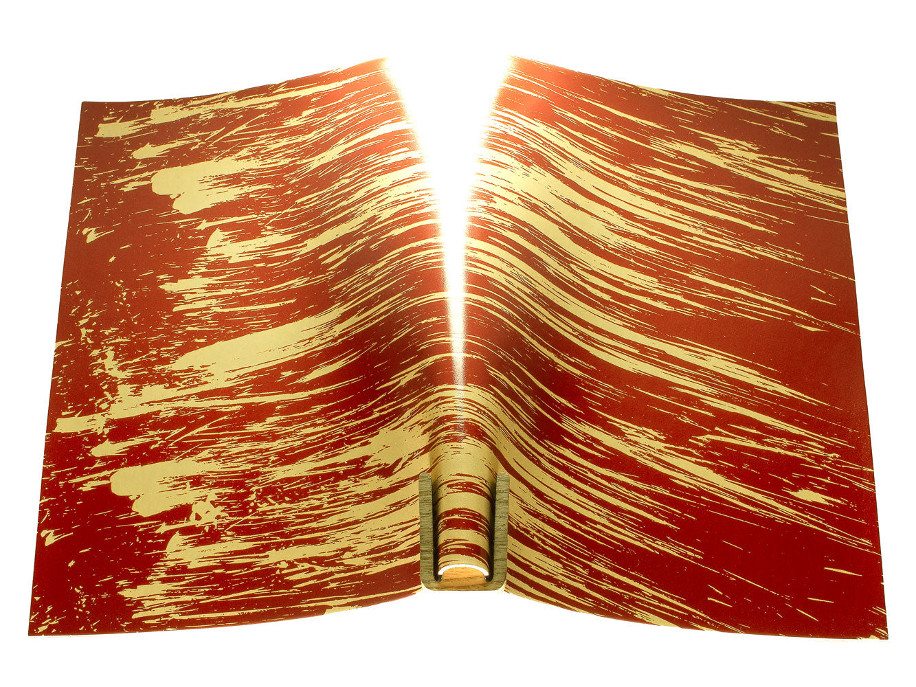 Vegetable tanned leather panel Russo carrara rusty 