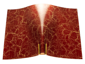 Vegetable tanned leather panel Russo crack rusty