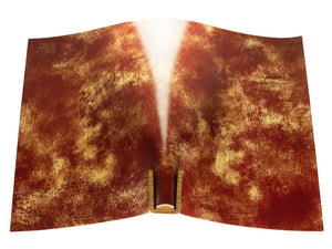 Vegetable tanned leather panel Russo artesano rusty 