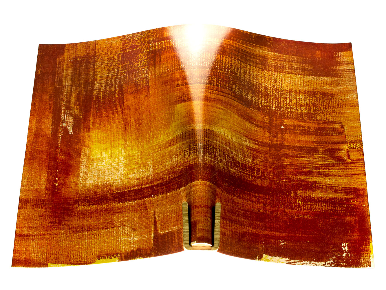 Vegetable tanned leather panel Russo pintura rusty 