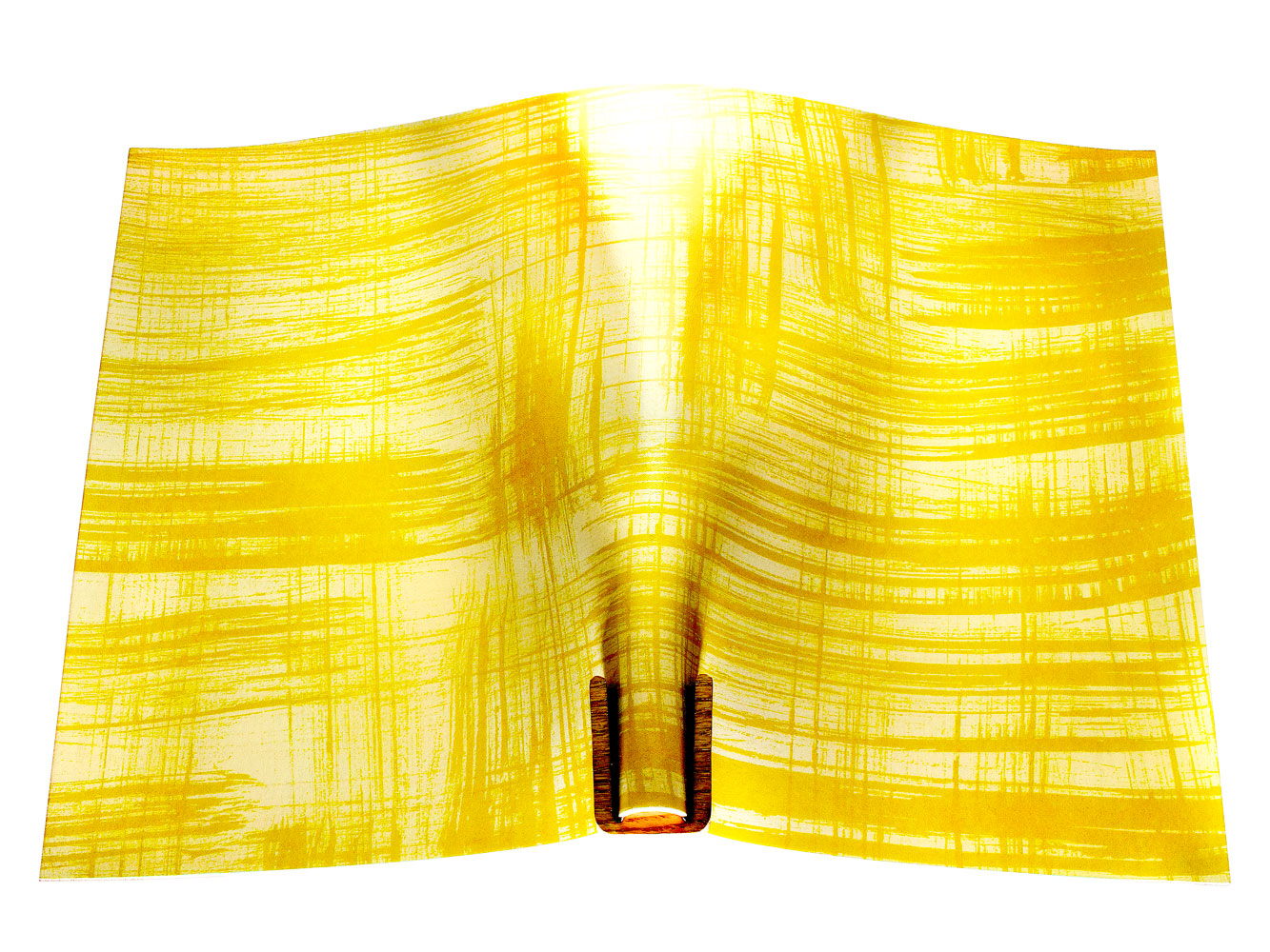 Vegetable tanned leather panel Russo canvora mustard 